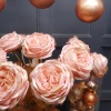 Christmas Flowers | Glitter Rose Pink 55cm - X22027