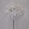 62cm White Glitter Allium  - X23004 BAY4B
