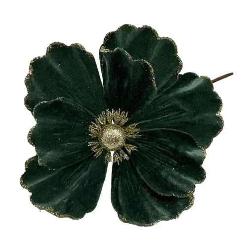 Velvet Magnolia on Short Stem Green - X25020