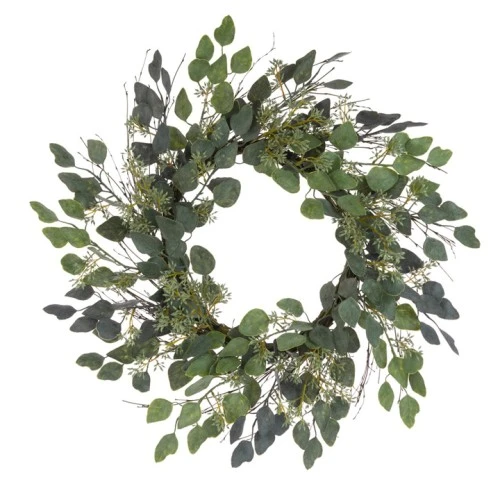 Artificial Eucalyptus Wreath 60cm - X23017 