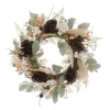 Artificial Eucalyptus and Pampas Wreath 60cm - X23031 BAY4A
