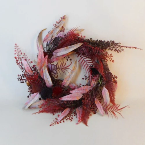 Artificial Ferns and Eucalyptus Wreath 61cm - X21082 BB3