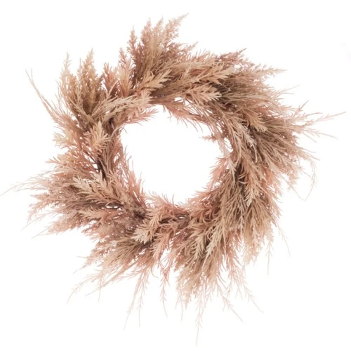 Artificial Pampas Wreath Blush 60cm - X23022 BAY4C