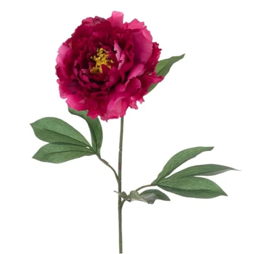 Eco Artificial Peony Magenta Pink 80cm - P113 KK4