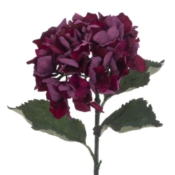 Eco Artificial Hydrangea Burgundy 60cm - H103 KK4