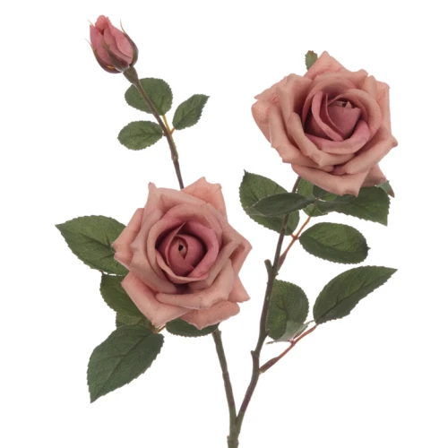 Eco Artificial Rose Spray Pink 70cm - R062 KK2