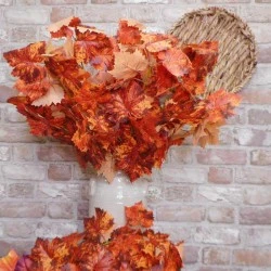 Artificial Maple Leaves Orange 60cm - MAP021 AA2