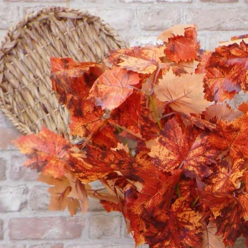 Artificial Maple Leaves Orange 60cm - MAP021 AA2