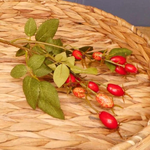 Artificial Rose Hips 55cm - R243 P3