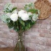 Luna Artificial Rose Buds Ivory 56cm - R922 S2