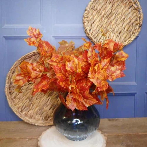 Artificial Grape Ivy Bush Red Orange - GRA003 KK4