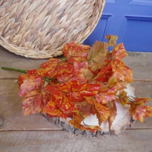 Artificial Grape Ivy Bush Red Orange - GRA003 KK4