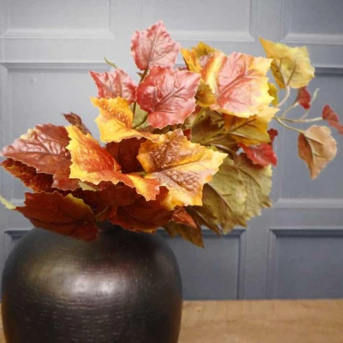 Artificial Grape Ivy Bush Burgundy 42cm - GRA004  II1