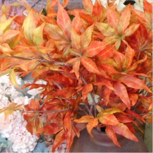 Artificial Japanese Maple Leaves Branch Autumn Harvest 74cm - MAP001 F1