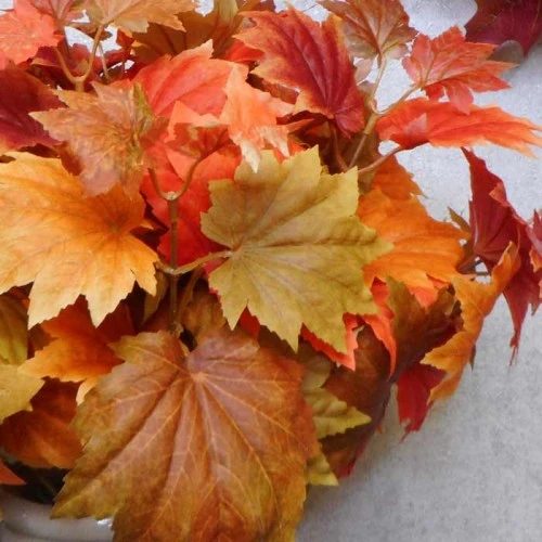 Artificial Maple Leaves Bush - MAP005 BB3