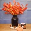 Artificial Oak Leaves Branches Red - OAK006 BB3