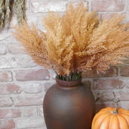 65cm Artificial Pampas Grass Caramel - PAM025 L3