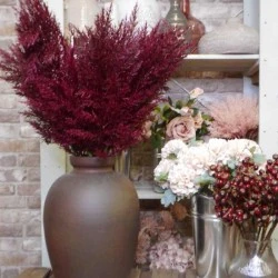 70cm Artificial Pampas Grass Burgundy Red - PAM011 II1