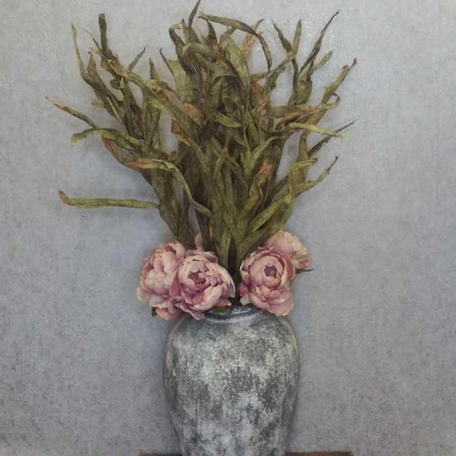 Faux Dried Artificial Reeds Spray Green 104cm - GRA017 R3