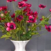 Artificial Japanese Anemones Magenta Pink 68cm - A095 A3