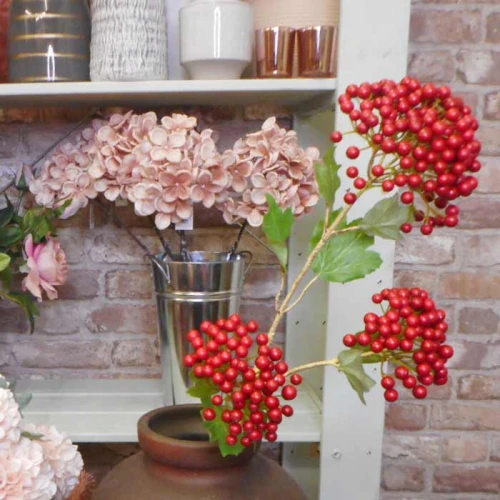 Artificial Redcurrants Stem - RED001 O4