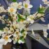 Artificial Orange Blossom Branch White Flowers 79cm - B060 
