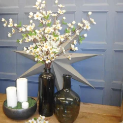 Artificial Orange Blossom Branch White Flowers 79cm - B060 