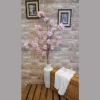 Artificial Peach Blossom Branch Pink 130cm - B007 A1