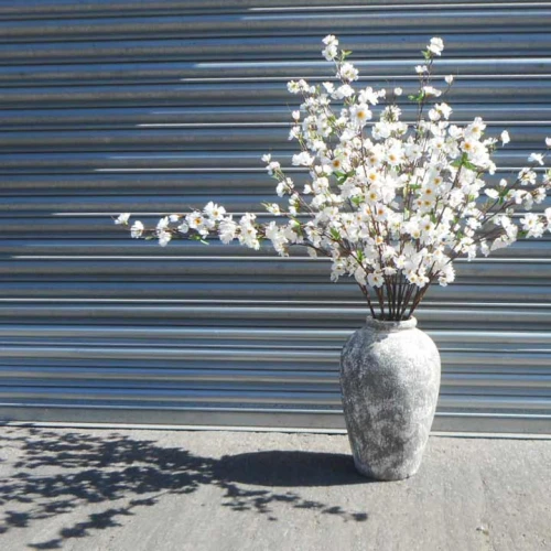 Artificial Apple Blossom XL Ivory 120cm  - C119 D2