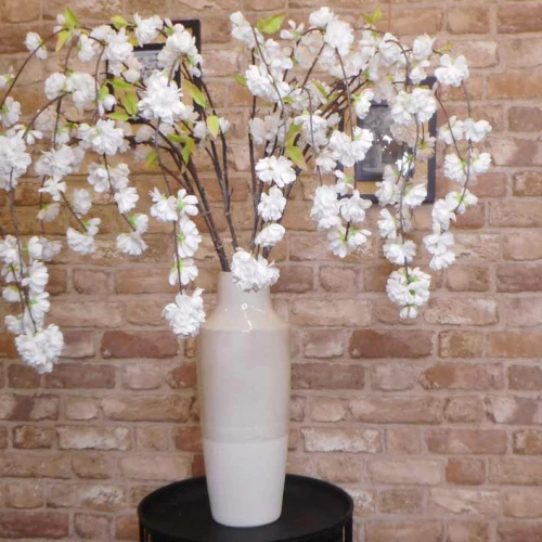 Weeping Cherry Blossom Branch White 123cm - B065 A1