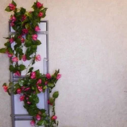 Artificial Silk Trailing Bougainvillea Plant Hot Pink 80cm - B024 EE2