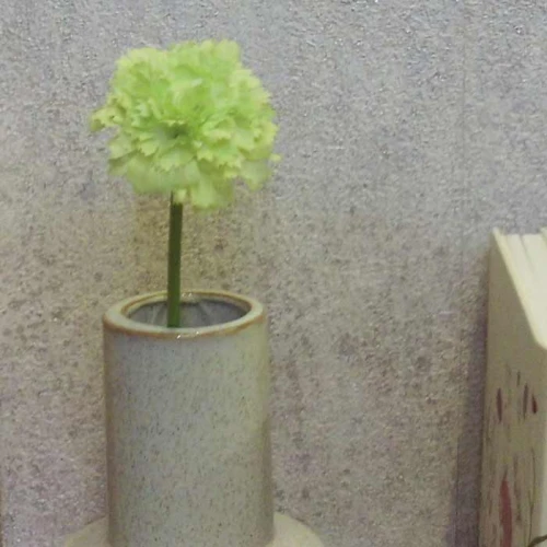 Mini Artificial Carnations on Short Stem Lime Green 31cm - C105 A3