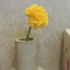 Mini Artificial Carnations on Short Stem Yellow 31cm - C106 C4