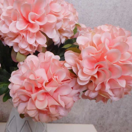 Artificial Ball Chrysanthemum Bunch Pale Pink 42cm - C043 BX3