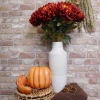 Artificial Bloom Chrysanthemum Red Orange 73cm - C015 C2