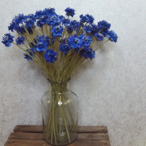 Artificial Meadow Cornflowers Blue 62cm - C147 