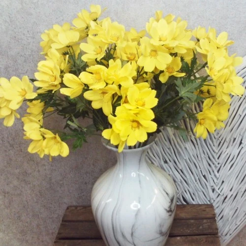 Artificial Cosmos Yellow 69cm - C100 B2