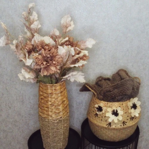 Antique Dahlia Cappuccino Cream 65cm | Faux Dried Flowers - D192 D1