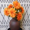 Silk Dahlia Orange 55cm - D190 C1