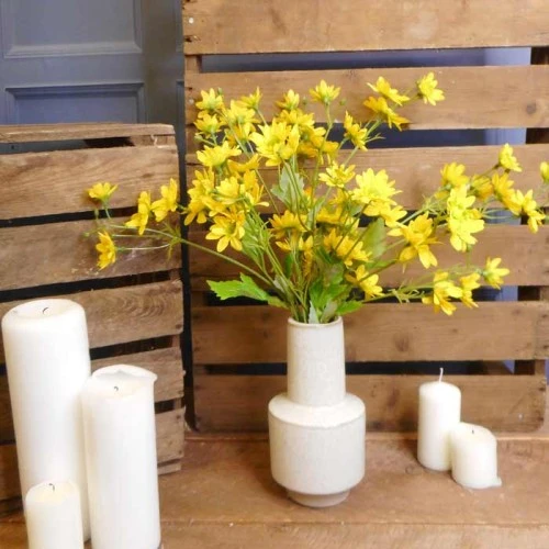 Artificial Daisy Stem Yellow 56cm - D205 C2