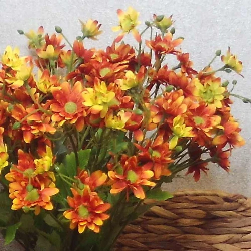 Artificial Daisy Stem Orange 56cm - D203 C2