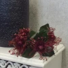Artificial Leucospermum Protea Plant Burgundy 39cm - C087 P1