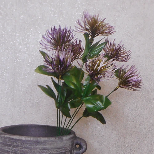 Artificial Pincushion Protea Plant Purple 40cm - L094 GG1