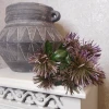 Artificial Pincushion Protea Plant Purple 40cm - L094 GG1