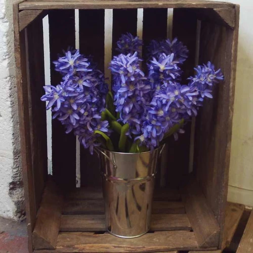 Artificial Hyacinth Plants Purple 43cm - H023 BX22