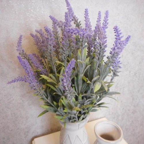 Artificial Lavender Plant Lavender Purple 50cm - L101 I4