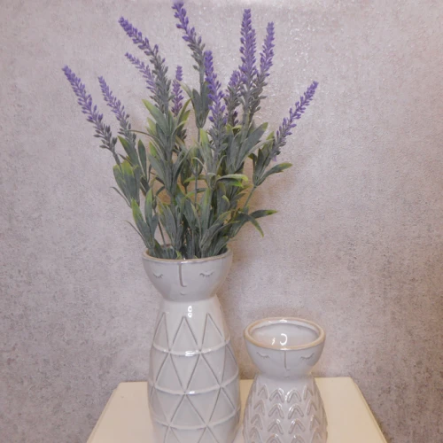 Artificial Lavender Plant Lavender Purple 50cm - L101 I4