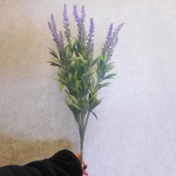 Artificial Lavender Plant Lavender Purple 50cm - L101 I4