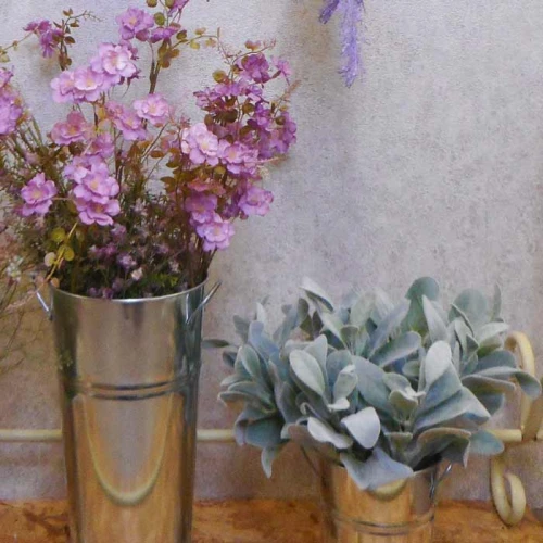 Artificial Lambs Ears Grey Green Short Stem - LAM006 I3