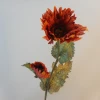 Antique Ruffled Poppy Burnt Orange 75cm | Faux Dried Flowers - P050 K3